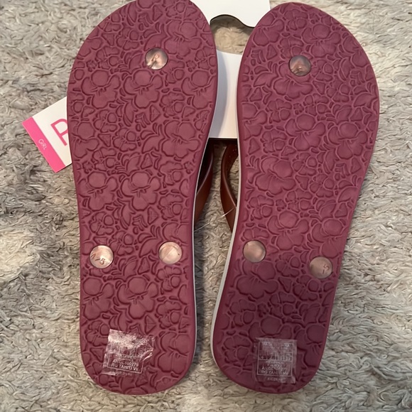 NWT! Girls Size 4 Roxy Tahiti VII Flip Flips - Picture 4 of 4